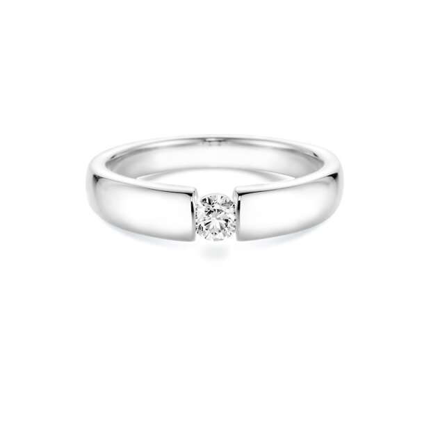 Diamonds Nr1 Ring 585/- WG Brillant 0,20 Twsi 26977
