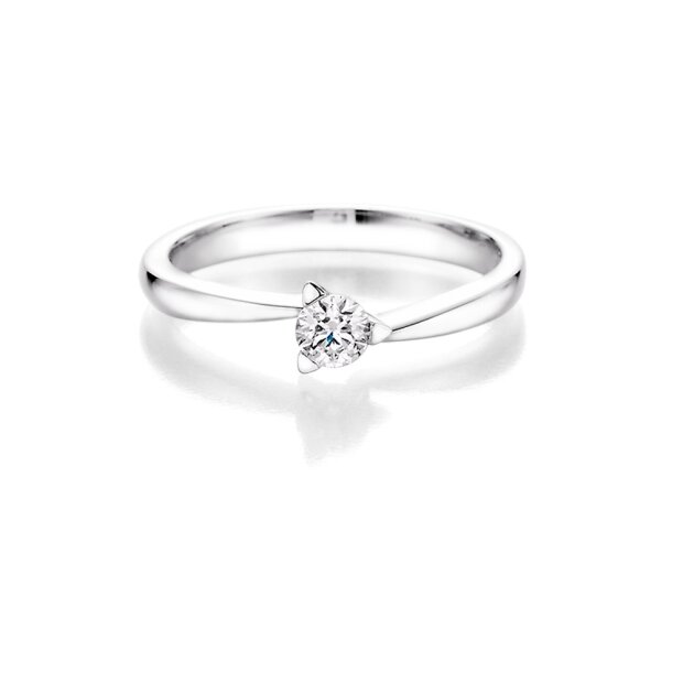 Diamonds Nr1 Ring 585/- WG Brillant 0,16 Twsi Gr. 54 26800