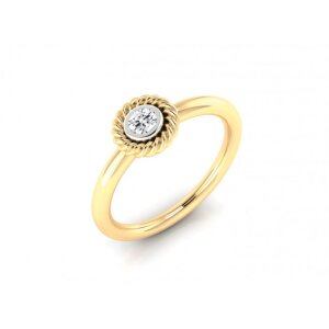 Quinn Brillant Ring 585/- GG 0,10 tw/si 5215585 W.54