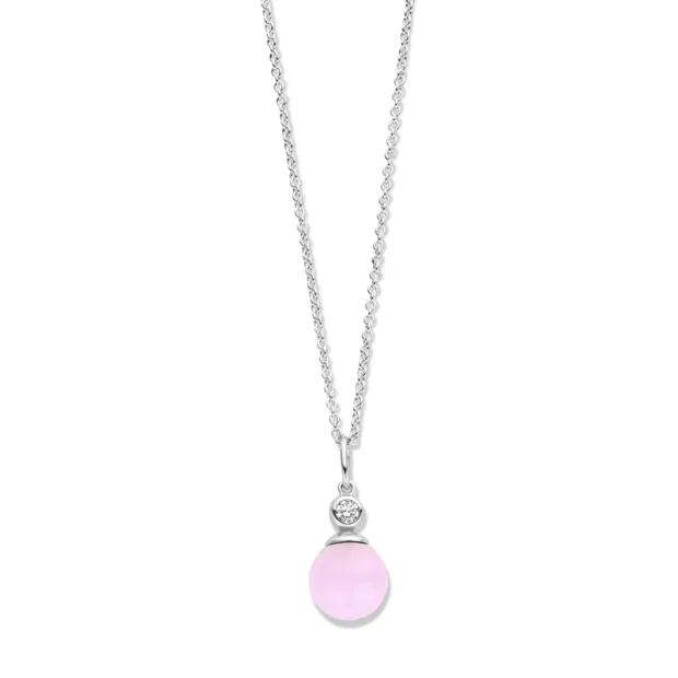 Spirit Icons Kette Figaro Pendant  Zia Pink 925/- verg. 10912-45