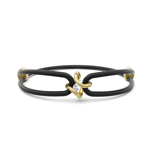 Niessing Spannring Ära Armband 750/- ClassicYellow 2 Br.0,10 ct G/vs2 N392910